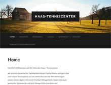 Tablet Screenshot of haas-tenniscenter.at